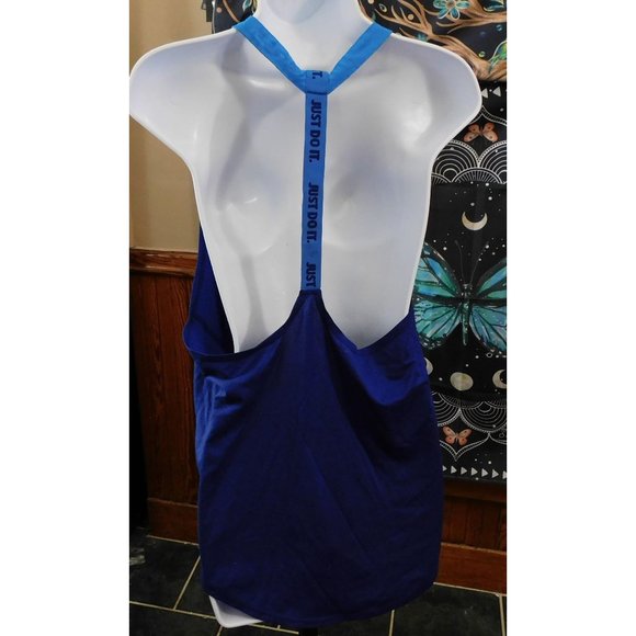 Nike Dri Fit Blue Racerback Tank Top - Picture 2 of 5